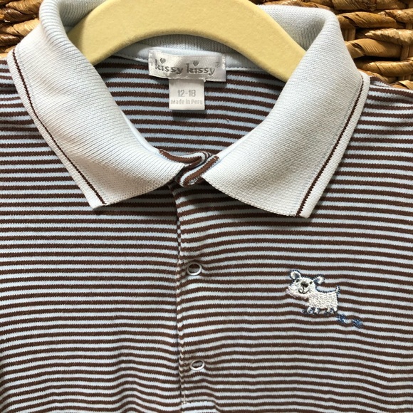 Kissy kissy collared onesie - Picture 3 of 5